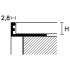 Profiel | 1x270 cm | L-Profiel Wit pvc 10mm