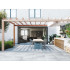 Ceramic terrace Tile | 60x60 cm | Tilestone CerBlue Dark Pattern