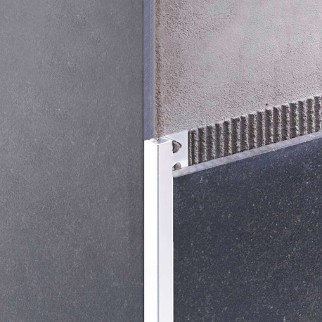 Profil | 1x270 cm | Alu Revêtement en poudre Blanc Pur, Carré