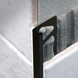 Profil | 1x270 cm | Profil en L Pvc Noir 10mm