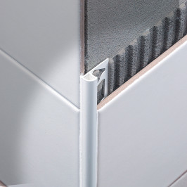 Profil | 1x270 cm | Alu Revêtement en poudre Blanc Pur, Rond