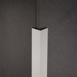 Profile | 2.5x270 cm | Corner Profile - Alu Anodized Silver