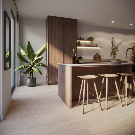 Ceramic parquet tile | 21x180 cm | Tilestone Boho Light