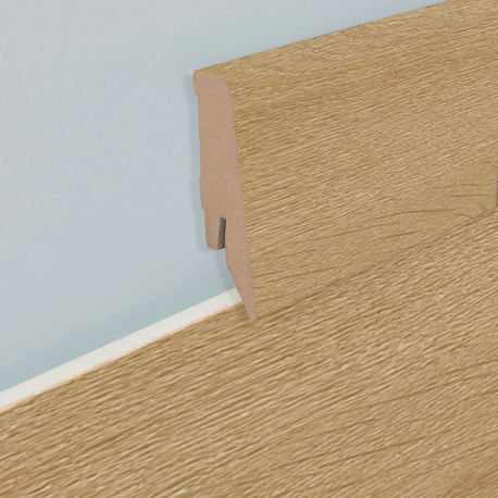 Laminate skirting boards | 5.8x240 cm | Q-Click Toronto Oak