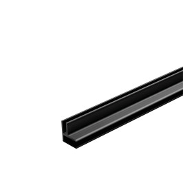 Profiel | 1.6x260 cm | Dumawall Binnenhoek L-profiel Black