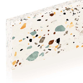 Plinthes en céramique | 8x60 cm | Terrazzo Nude