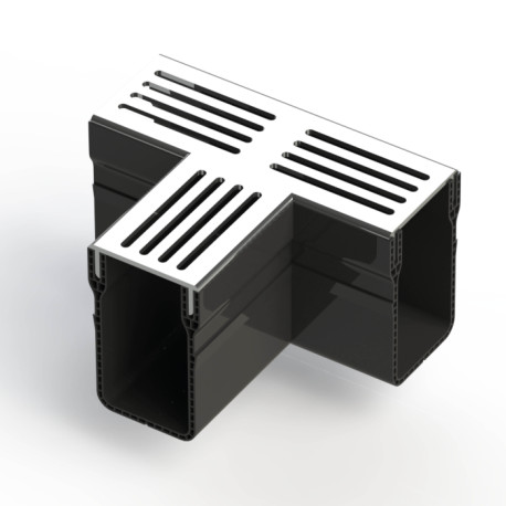 Toebehoren | 15.6x18.2 cm | Afvoergoot Slim Alu T