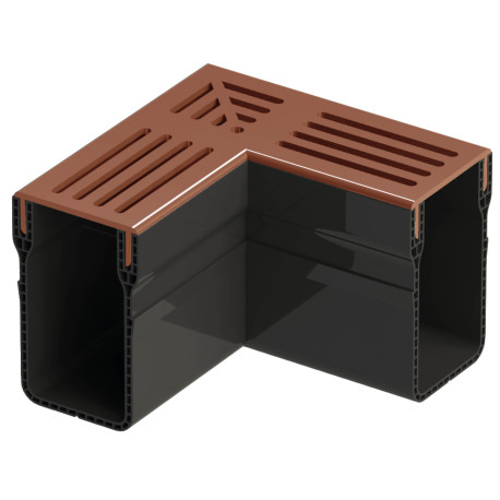 Accessoires | 6.5x15 cm | Evacuation Slim Corten Coin