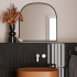 Keramische wandtegel | 5x40 cm | Vitral Axis Black