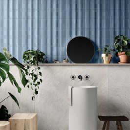 Keramische wandtegel | 32x62.5 cm | Kitkat Deco Lingot Blue
