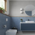 Ceramic wall tile | 32x62.5 cm | Kitkat Deco Lingot Blue