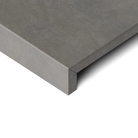 Ceramic swimming pool border | 80x80 cm | Tilestone Arc Grey Clearance Lot
