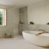 Keramische vloer- en wandtegel | 80x80 cm | Tilestone Stone Edge Ivory