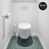 Ceramic floor and wall tile | 10.1x11.6 cm | Kromatika Green Hexagon