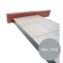 Profiel | 9x240 cm | Afwerkingsprofiel terras H90 Lichtgrijs