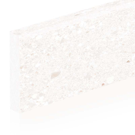 Ceramic skirting boards | 8x60 cm | Sassolino Terrazzo Bianco