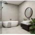 Mozaïek op net | 30x60 cm | Tilestone Subway Crete Mink Mozaïek