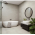 Mozaïek op net | 30x60 cm | Tilestone Subway Crete Grey Mozaïek