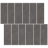 Mozaïek op net | 30x30 cm | Tilestone Stone Edge Basalt Decor