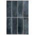 Ceramic wall tile | 5.1x16.1 cm | Hanoi Blue Night