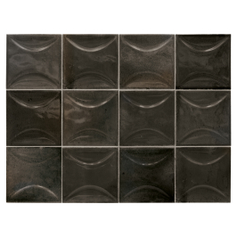 Carreaux muraux en céramique | 10x10 cm | Hanoi Black Ash Arco