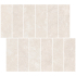 Mozaïek op net | 30x30 cm | Tilestone Stone Edge Ivory Decor