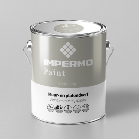 Verf | 18x20 cm | Muur & Plafond - Impermo Paint - Subtle Greige