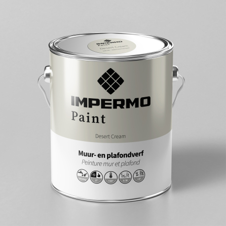 Verf | 18x20 cm | Muur & Plafond - Impermo Paint - Desert Cream