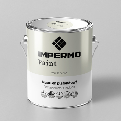 Verf | 18x20 cm | Muur & Plafond - Impermo Paint - Vanilla Stone
