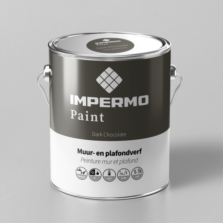 Paint | 18x20 cm | Wall & Ceiling - Impermo Paint - Dark Chocolate