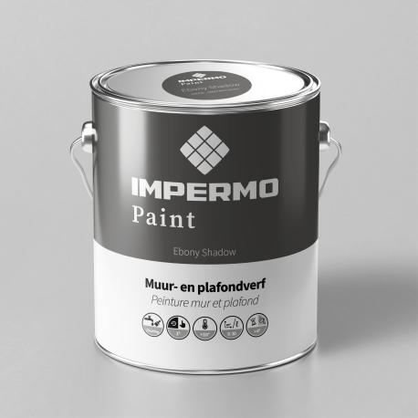Paint | 18x20 cm | Wall & Ceiling - Impermo Paint - Ebony Shadow