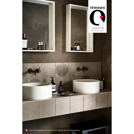 Ceramic floor and wall tile | 20x20 cm | vtwonen Earth Argilla Circle