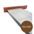 Profiel | 9x240 cm | Afwerkingsprofiel terras H90 Bruin