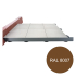 Profiel | 14x240 cm | Afwerkingsprofiel terras H140 Bruin