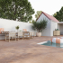 Keramische terrastegel | 100x100 cm | Tilestone Beton Ciré Terra