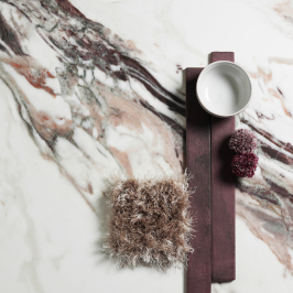 Polished ceramic tile | 60x120 cm | Borgogna Poli