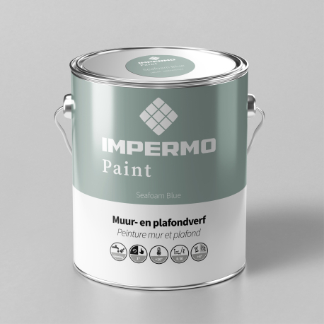 Verf | 18x20 cm | Muur & Plafond - Impermo Paint - Seafoam Blue