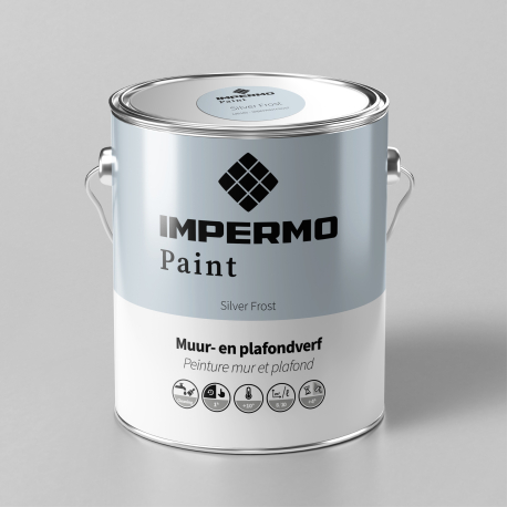 Verf | 18x20 cm | Muur & Plafond - Impermo Paint - Silver Frost