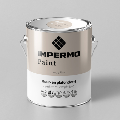 Verf | 18x20 cm | Muur & Plafond - Impermo Paint - Nude Pink
