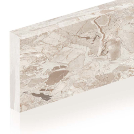 Ceramic skirting boards | 7x120 cm | Marmo Breccia Almond