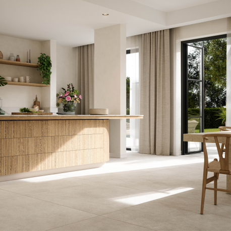 Keramische vloer- en wandtegel | 120x120 cm | Sphere Off White