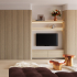 Decoratief wandpaneel | 60x240 cm | Paneel Halfronde Latjes - Natuur - Flex - onbehandeld