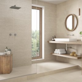 Carreaux muraux en céramique | 20x60 cm | Iravati Beige Line