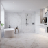 Polished ceramic tile | 120x120 cm | Ultimate Carrara
