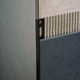 Profile | 0.8x270 cm | L-Profile Alu Powder coated Black 8mm