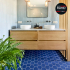 Ceramic floor and wall tile | 10.1x11.6 cm | Kromatika Naval Blue Hexagon