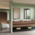 Ceramic wall tile | 32x62.5 cm | Kitkat Deco Lingot Mint