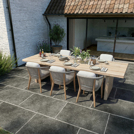 Ceramic terrace Tile | 60x90 cm | Tilestone Heritage Bluestone