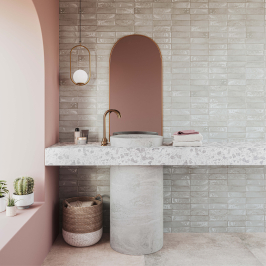Keramische wandtegel | 31.6x60 cm | Elemento Straight Grey