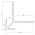 Profiel | 2.59x280 cm | Premium Buitenhoek profiel Mat Zwart